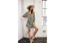 Freeman T. Porter Reeka Primavera Robe Trapèze Courte Femme, Night Sky