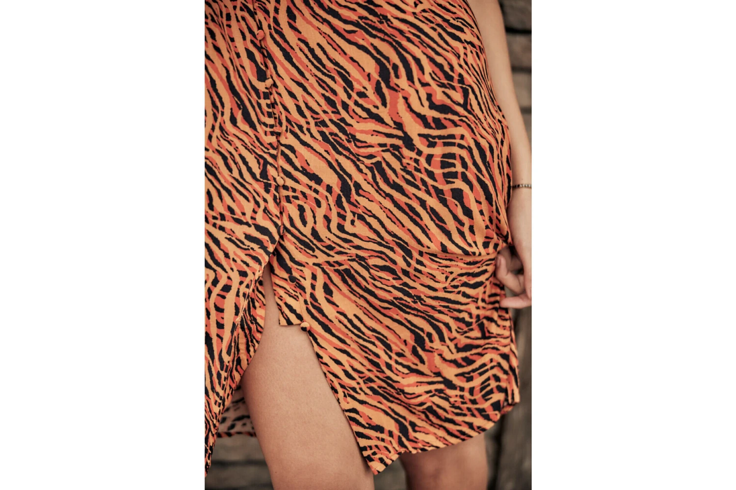 Freeman T. Porter Reny Tigerly Robe Longue à Bretelles Femme, Apricot – Image 15