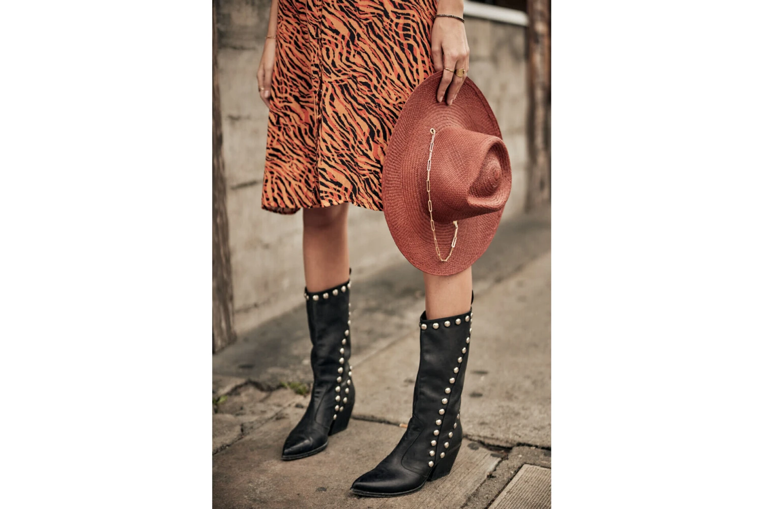 Freeman T. Porter Reny Tigerly Robe Longue à Bretelles Femme, Apricot – Image 18