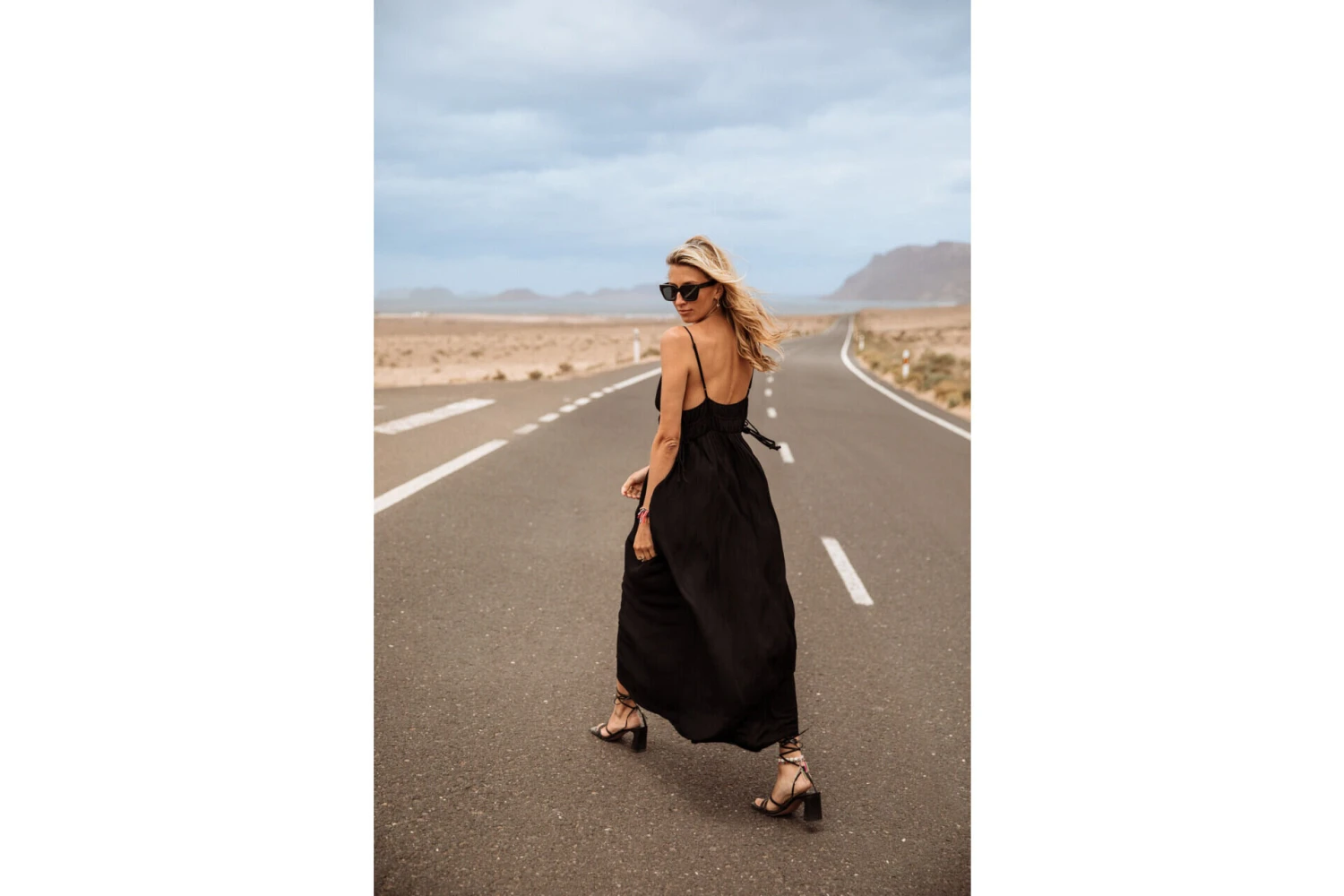 Freeman T. Porter Rizlene Plain Robe Longue Dos Nu Femme, Black â Image 12