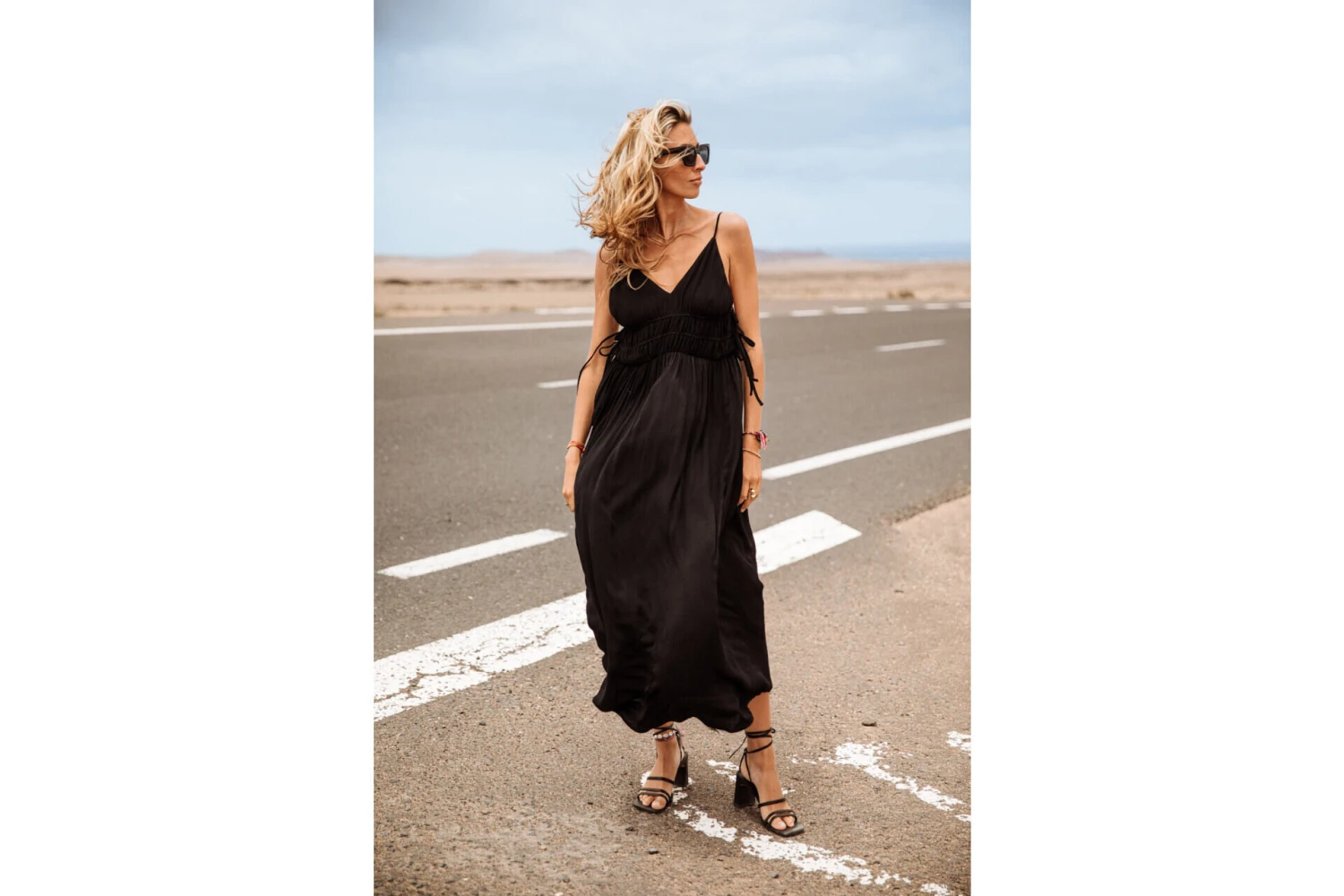 Freeman T. Porter Rizlene Plain Robe Longue Dos Nu Femme, Black â Image 4