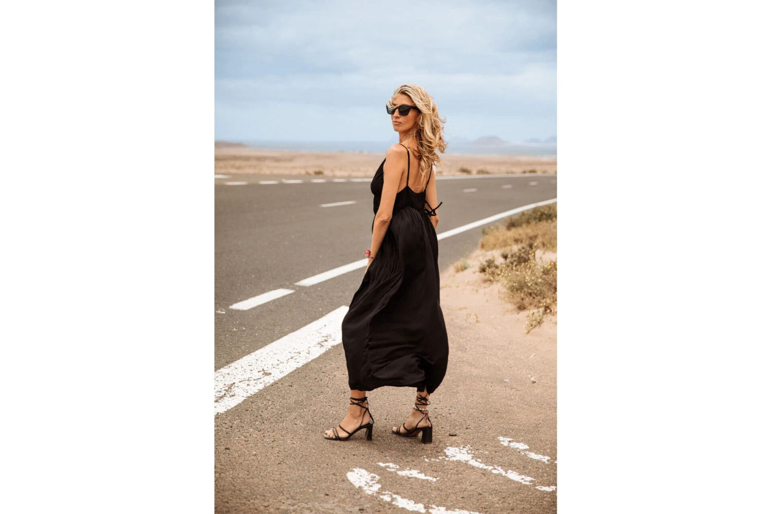 Freeman T. Porter Rizlene Plain Robe Longue Dos Nu Femme, Black â Image 8