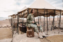 Freeman T. Porter Salomé Scrubby Pantalon Imprimé à Revers Femme, Original