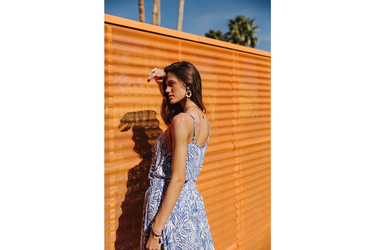 Freeman T. Porter Selia Zebrure Caraco Décolleté Dentelle Femme, Dazzling Blue – Image 2