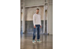 Freeman T. Porter Sinbad T-Shirt Henley Homme, Off White