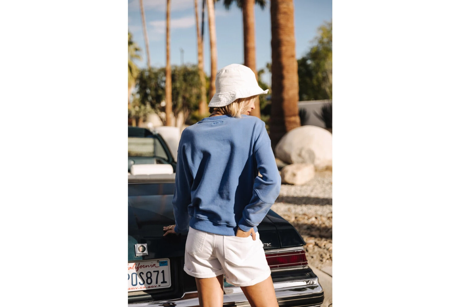 Freeman T. Porter Solene Print Houston Sweat Coupe Droite Femme, Princess Blue – Image 6