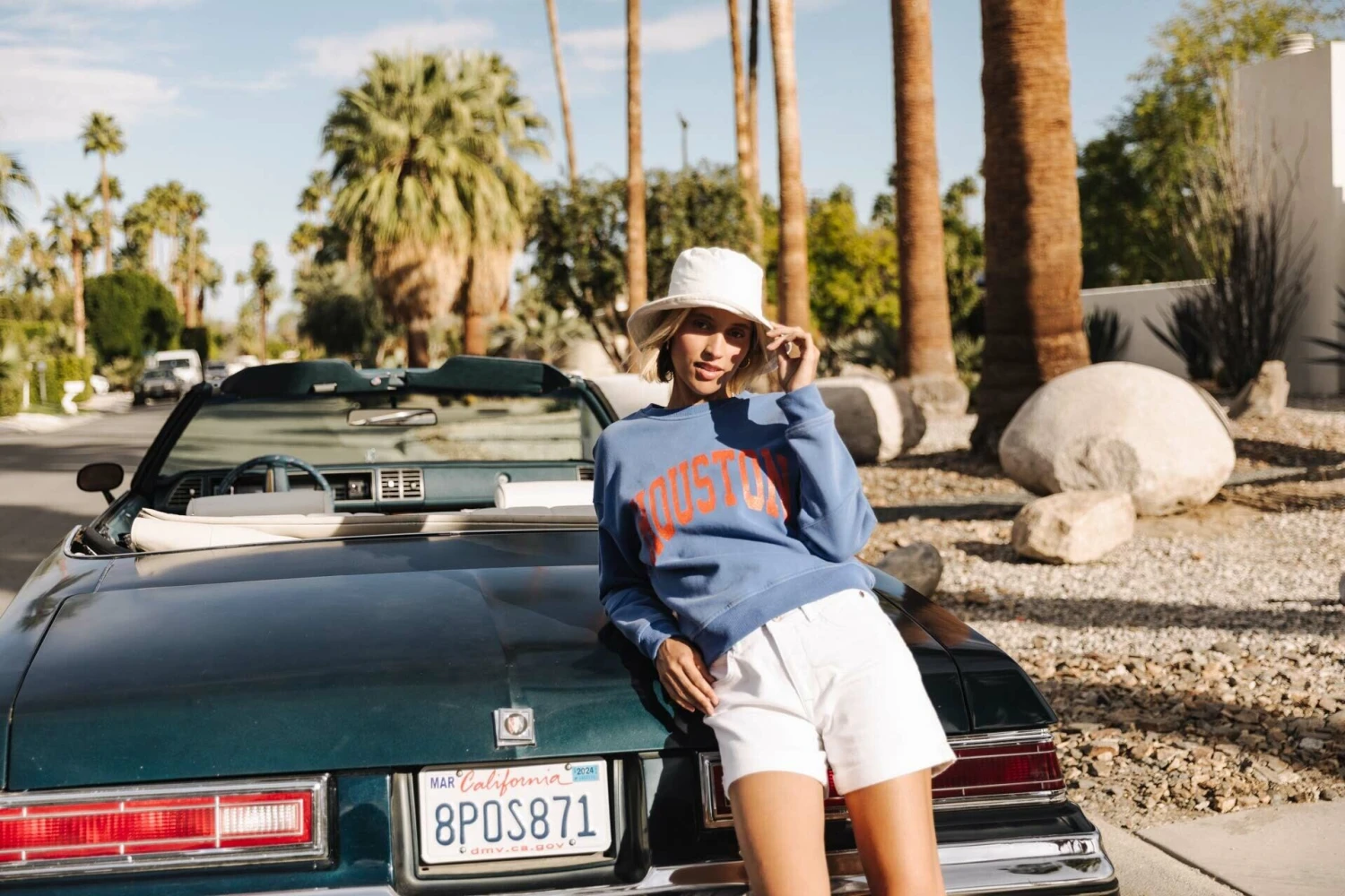 Freeman T. Porter Solene Print Houston Sweat Coupe Droite Femme, Princess Blue – Image 7