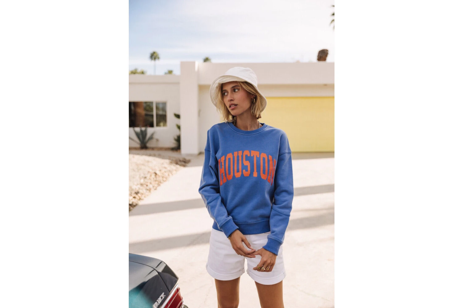 Freeman T. Porter Solene Print Houston Sweat Coupe Droite Femme, Princess Blue – Image 8