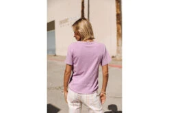 Freeman T. Porter Suria Print Dakota T-shirt Manches Courtes Femme, Lavender