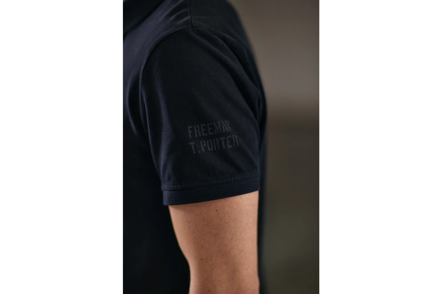 Freeman T. Porter Tadley Cotone Polo Coupe Droite Homme, Black – Image 4