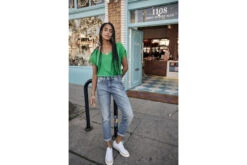 Freeman T. Porter Tanaiss Linen T-shirt Avec Dentelle Femme, Jolly Green