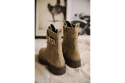 Freeman T. Porter Tanny Canvas Boots Femme, Khaki