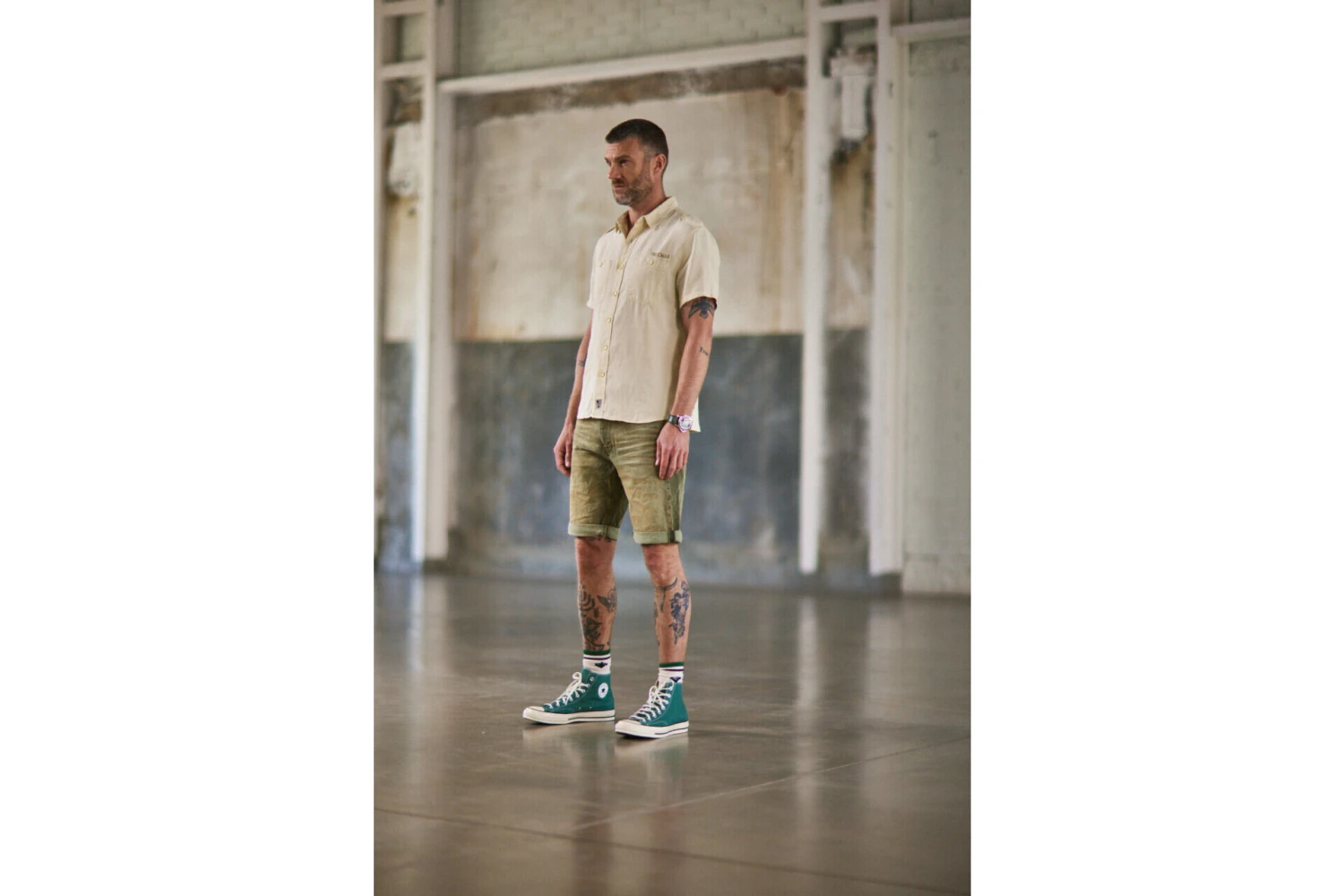 Freeman T. Porter Taquion Short Short Slim Homme, Portorico Khaki – Image 6