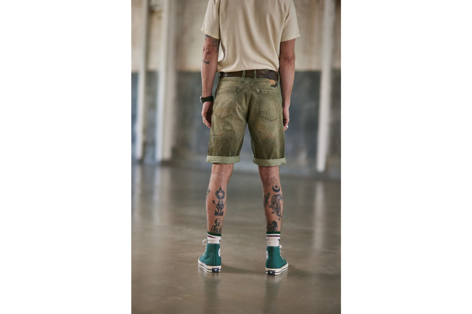 Freeman T. Porter Taquion Short Short Slim Homme, Portorico Khaki – Image 7