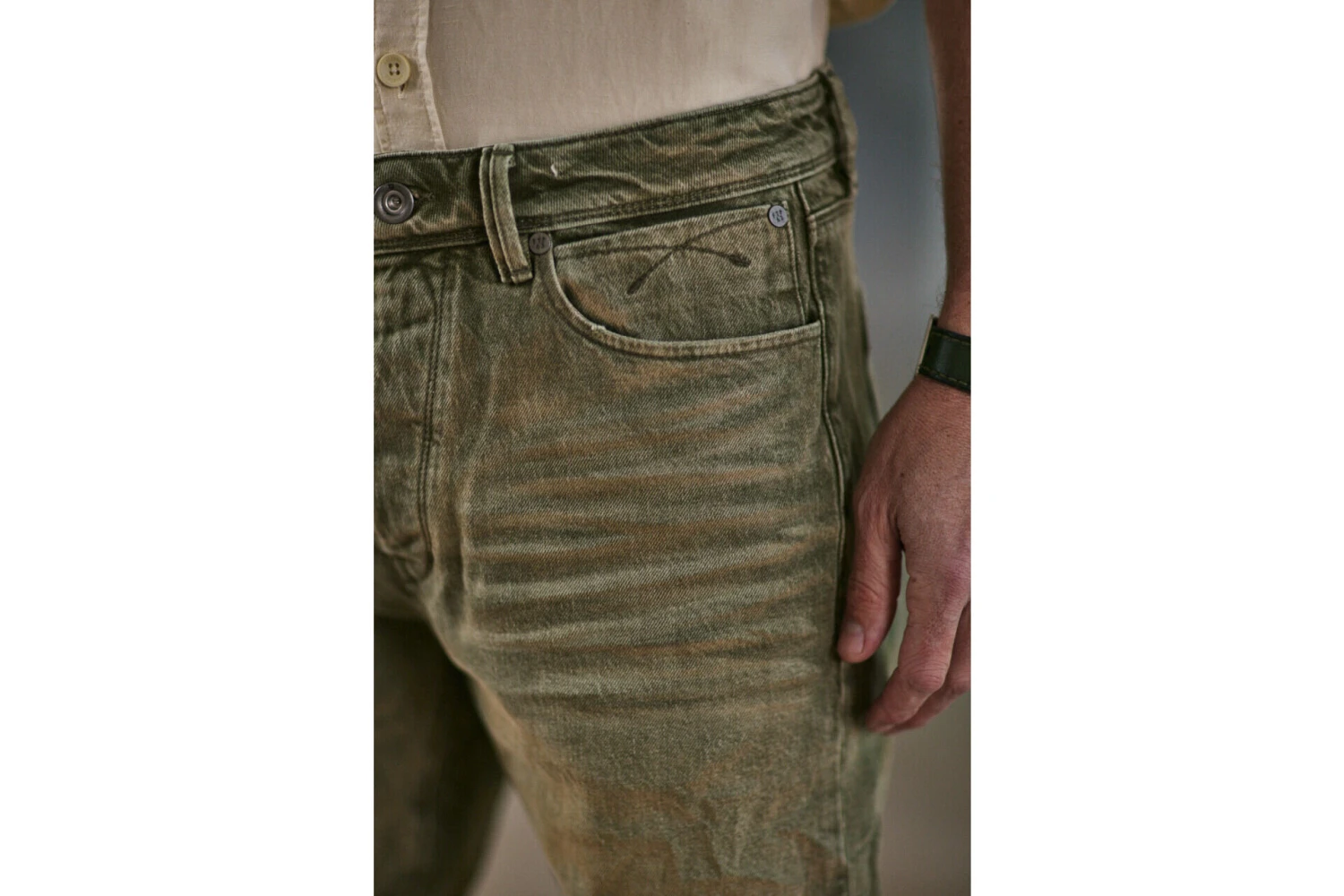 Freeman T. Porter Taquion Short Short Slim Homme, Portorico Khaki – Image 8