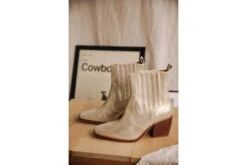 Freeman T. Porter Teresa Metal Boots En Cuir Femme, Gold