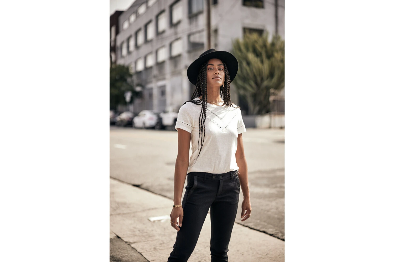 Freeman T. Porter Tessa Cassico Pantalon Super Slim Femme, Black – Image 4