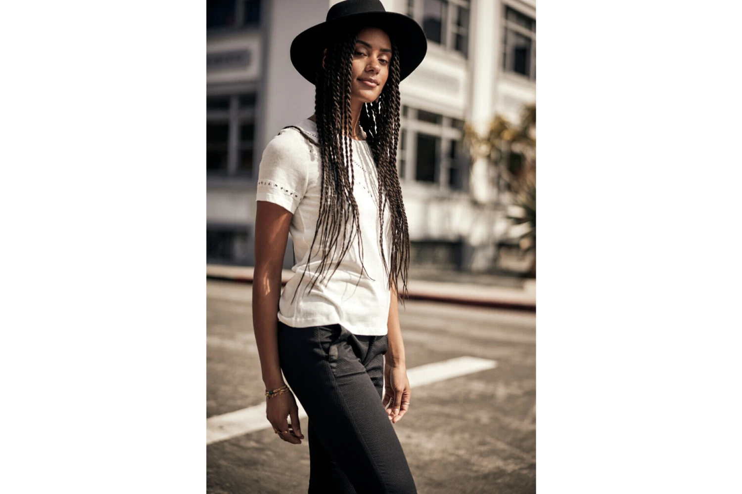 Freeman T. Porter Tessa Cassico Pantalon Super Slim Femme, Black – Image 9