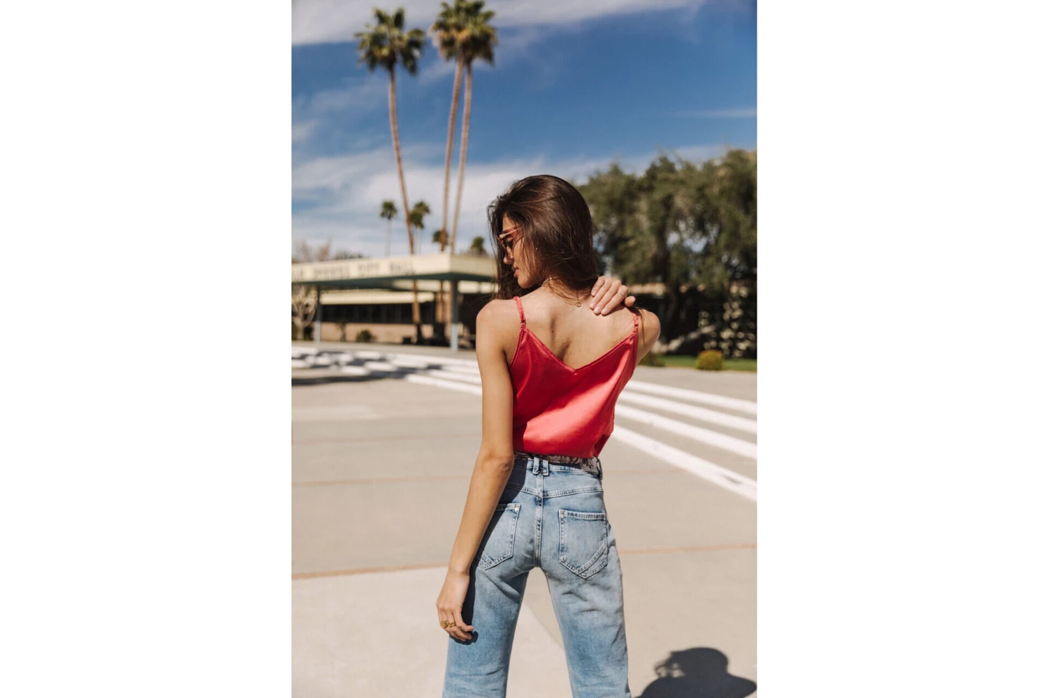 Freeman T. Porter Thylia Lace Fabric Mix Caraco Décolleté Dentelle Femme, Holly Berry – Image 6