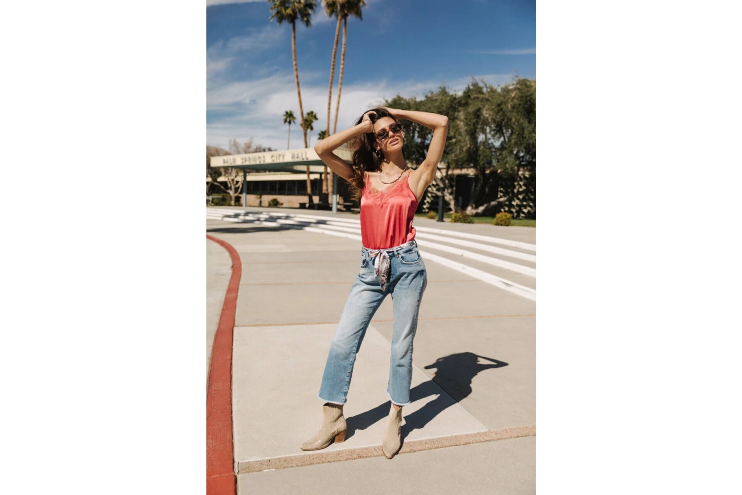 Freeman T. Porter Thylia Lace Fabric Mix Caraco Décolleté Dentelle Femme, Holly Berry – Image 7