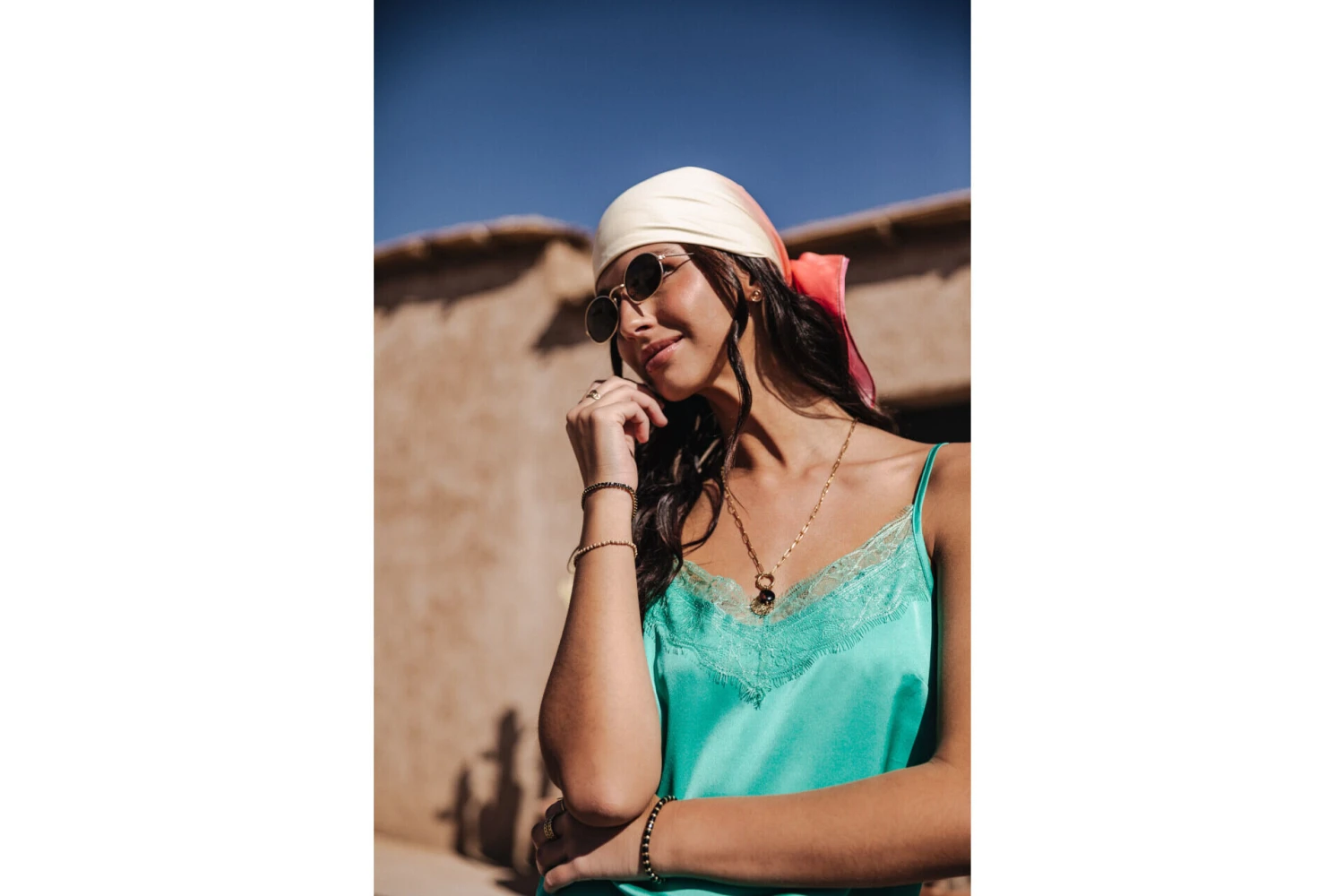 Freeman T. Porter Thylia Lace Fabric Mix Caraco Décolleté Dentelle Femme, Billiard