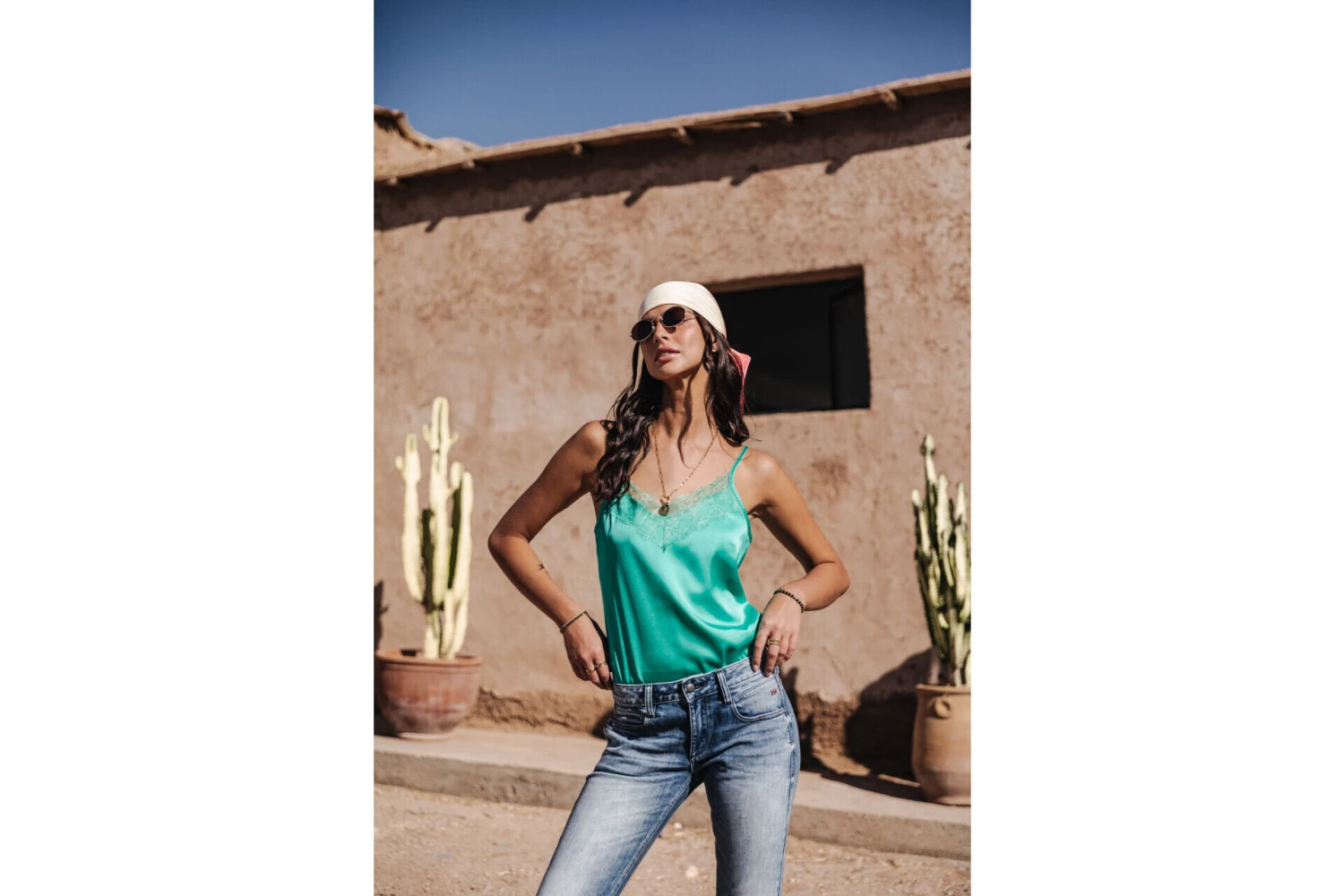 Freeman T. Porter Thylia Lace Fabric Mix Caraco Décolleté Dentelle Femme, Billiard – Image 6