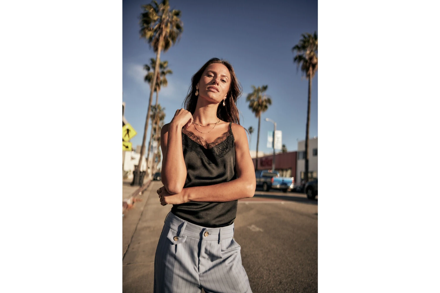 Freeman T. Porter Thylia Lace Fabric Mix Caraco Décolleté Dentelle Femme, Black – Image 8