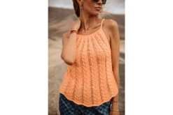 Freeman T. Porter Tinsel Top Dos Nu En Crochet Femme, Melon