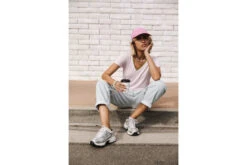 Freeman T. Porter Tonia Linen T-shirt Col V Femme, Lilac