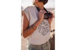 Freeman T. Porter Trisea Icon T-shirt Logo Clous Femme, Fog