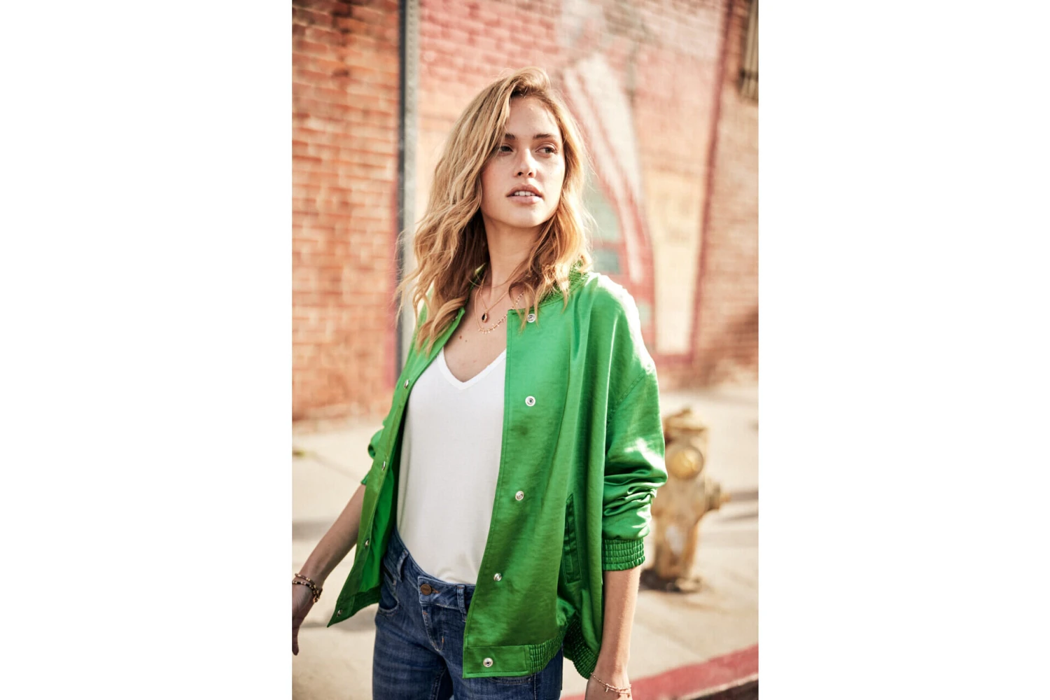 Freeman T. Porter Troopie Snake Blouson Femme, Medium Green – Image 4