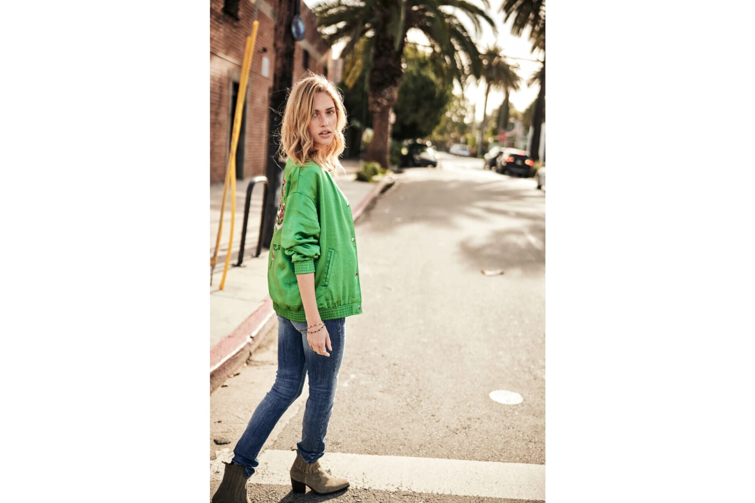 Freeman T. Porter Troopie Snake Blouson Femme, Medium Green – Image 8