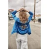 Freeman T. Porter Troopie Snake Bomber Satiné Brodé Femme, Electric Blue