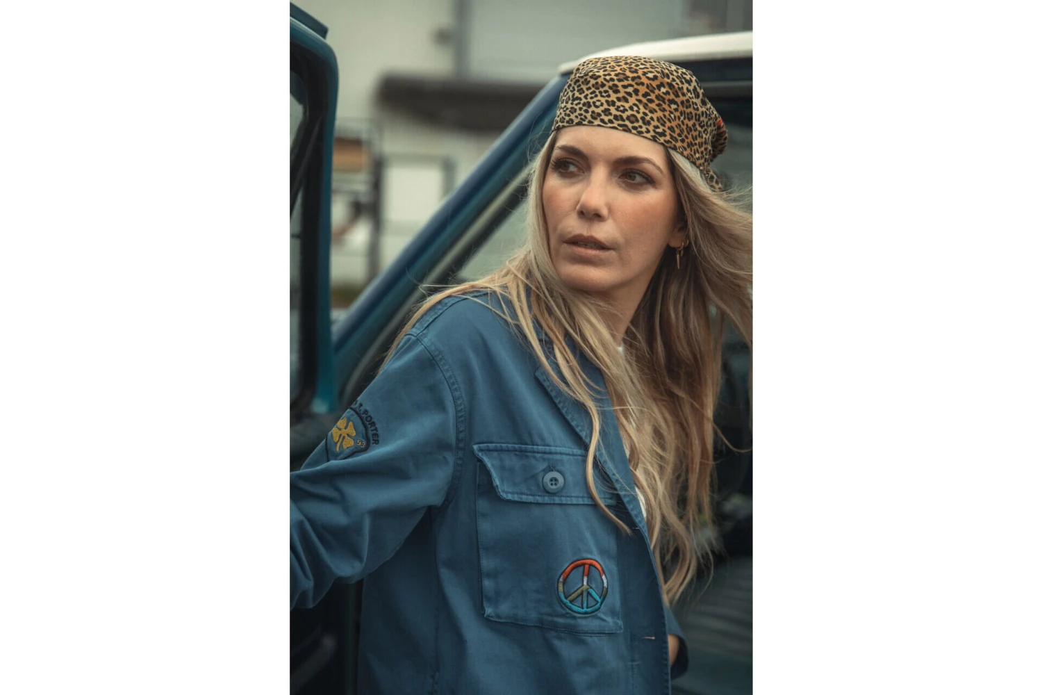 Freeman T. Porter Venty Patches 2 Veste Surchemise Femme, Dazzling Blue – Image 9