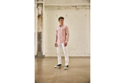 Freeman T. Porter Yoris Tokka Chemise Rayée Homme, Dusty Rose